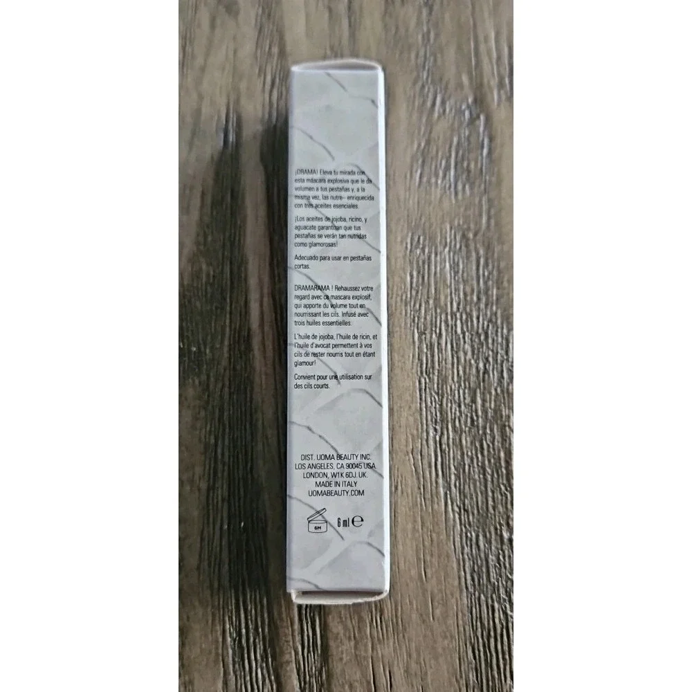 UOMA Beauty DRAMA BOMB Extreme Volume Nourishing Mascara .2floz Travel Size